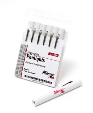 Penlight High Intensity Disposable 4 1/2” Long, 1/2” Diameter ProAdvantage (6/PK) by Pro Advantage  ID P371000